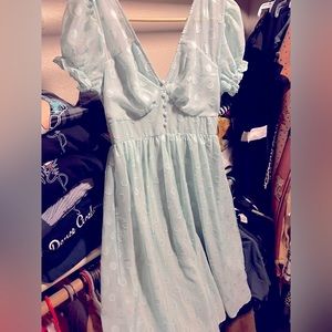 Gorgeous polka dot green dress